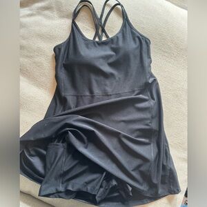 Old Navy Black CloudComfy Strappy Athletic Dress